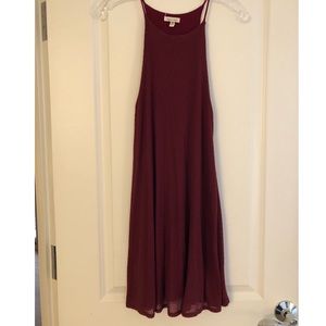 💙BOGO💙 Silence + Noise Burgundy Flowy Dress